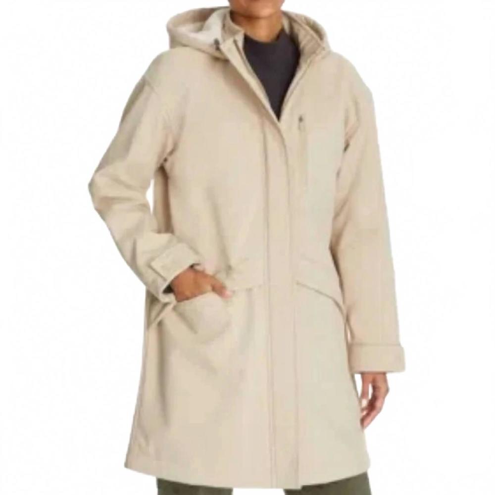 NEW BASS OUTDOOR women's stadium parka jacket in cream
